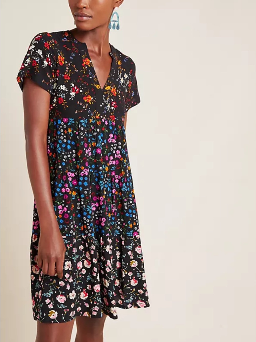 Maeve by Anthropologie Tania Tiered Tunic Dress